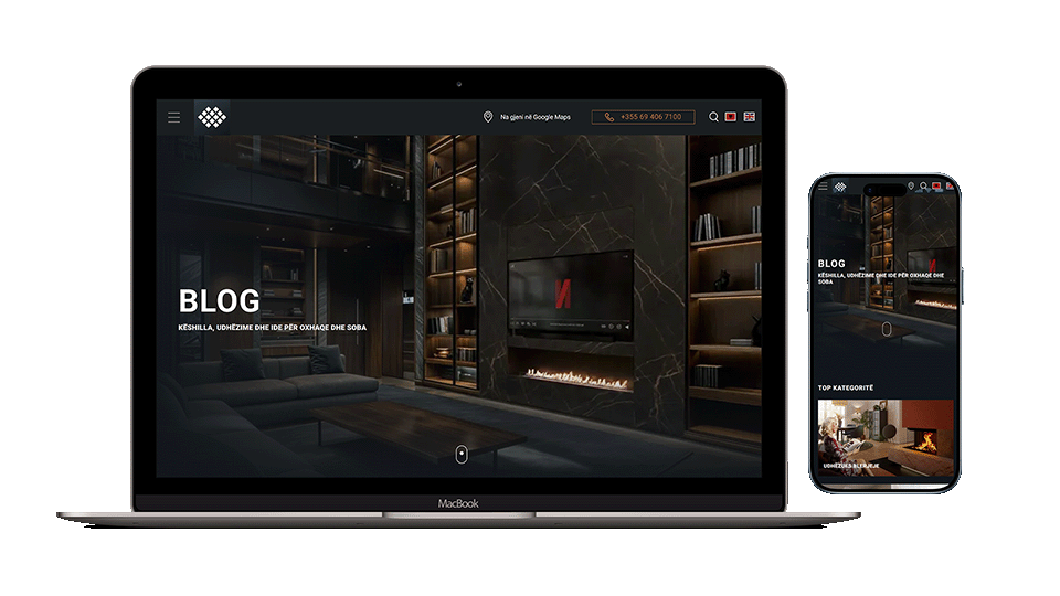 Blogu i Thermotile mund të shihet si në laptopë ashtu edhe në telefona celularë.