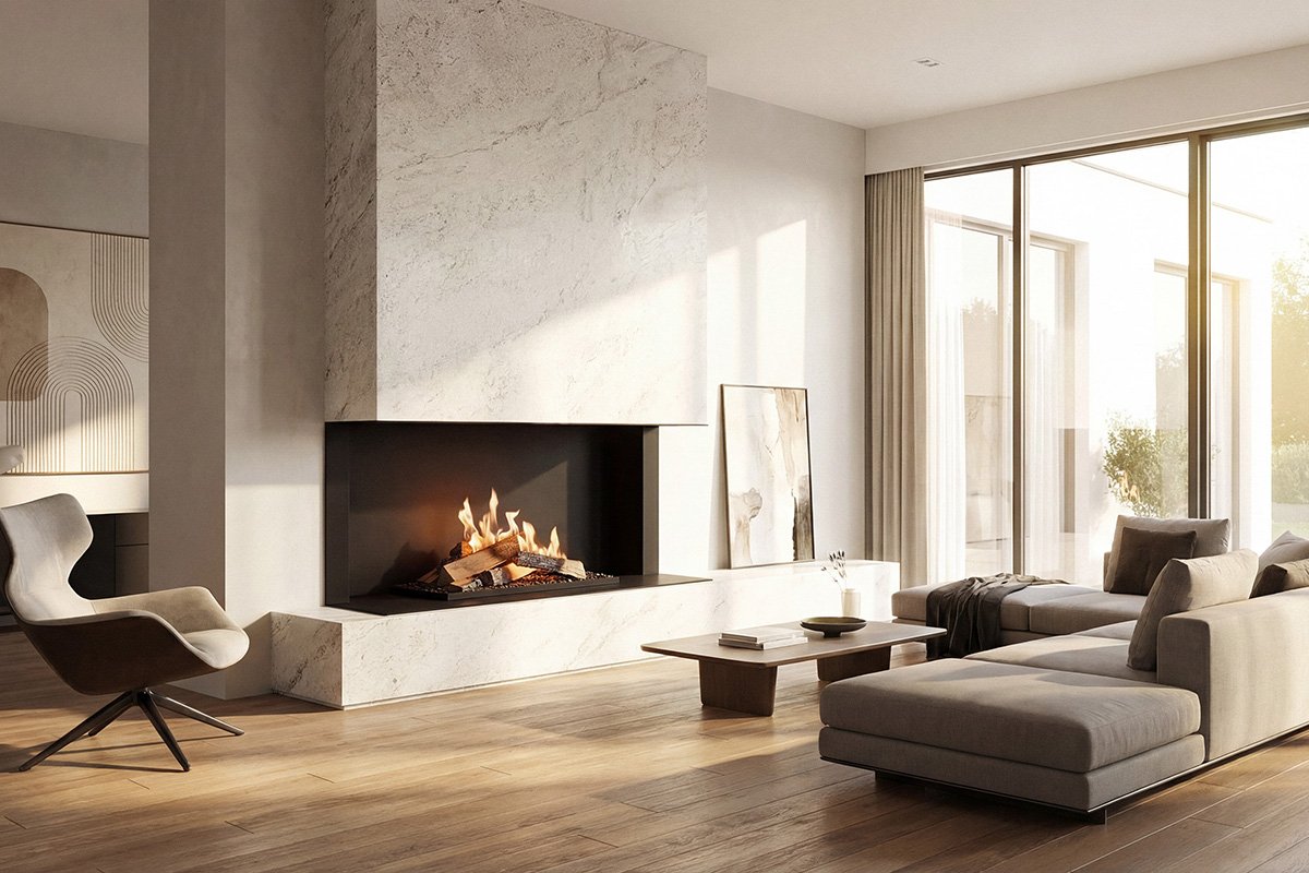 Flogs Fireplace Arrangement 3