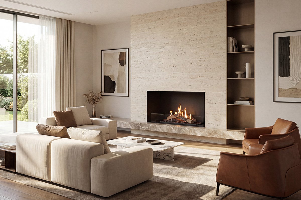 Flogs Fireplace Arrangement 4