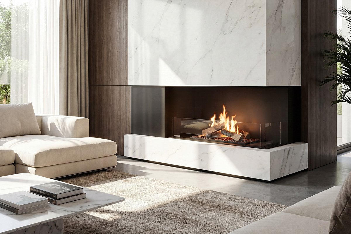 Flogs Fireplace Arrangement 7