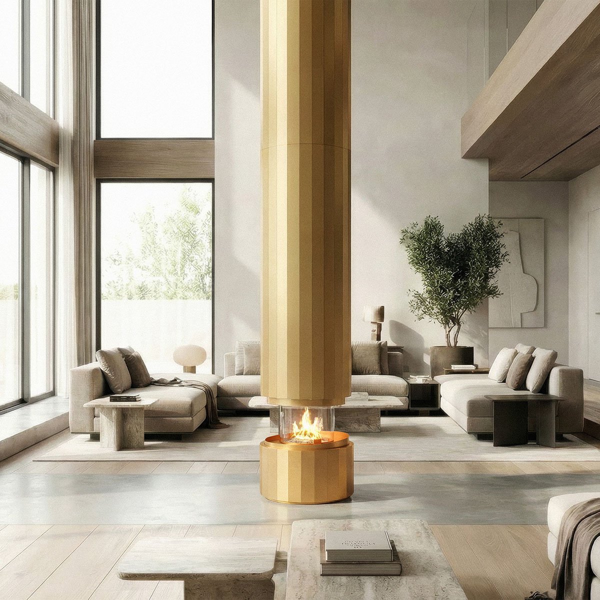 Glass enclosed bioethanol