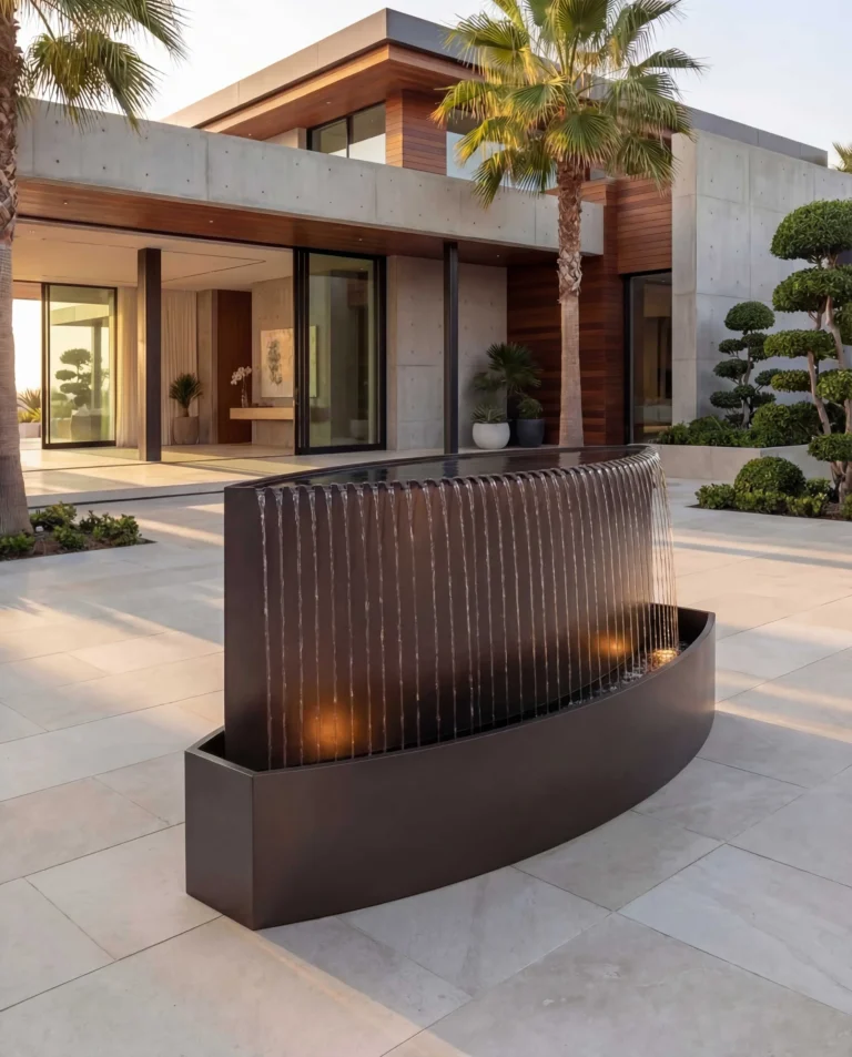 TKS Curved Architectural Rain Waterfall