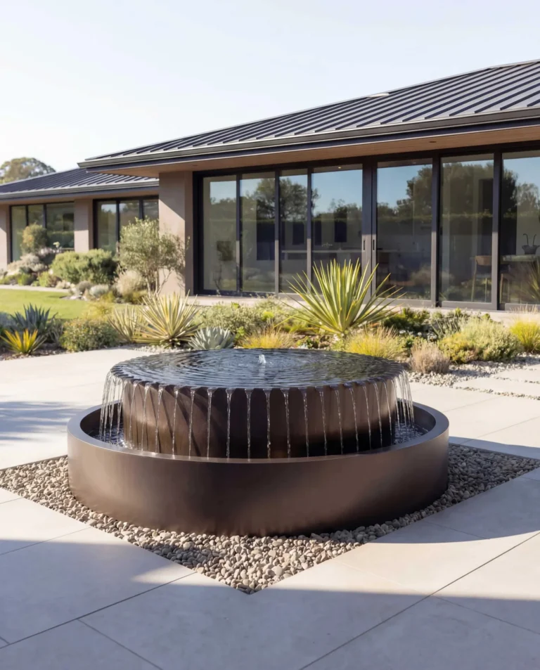 TOS Curved Circular Architectural Waterfall
