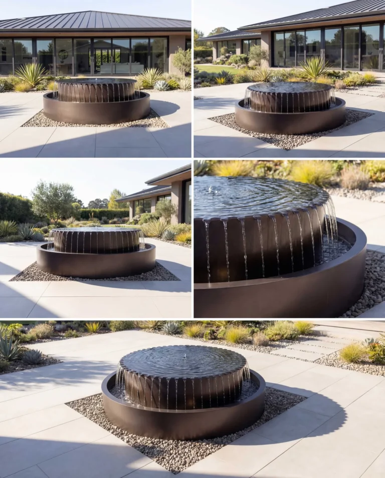 TOS Curved Circular Architectural Waterfall