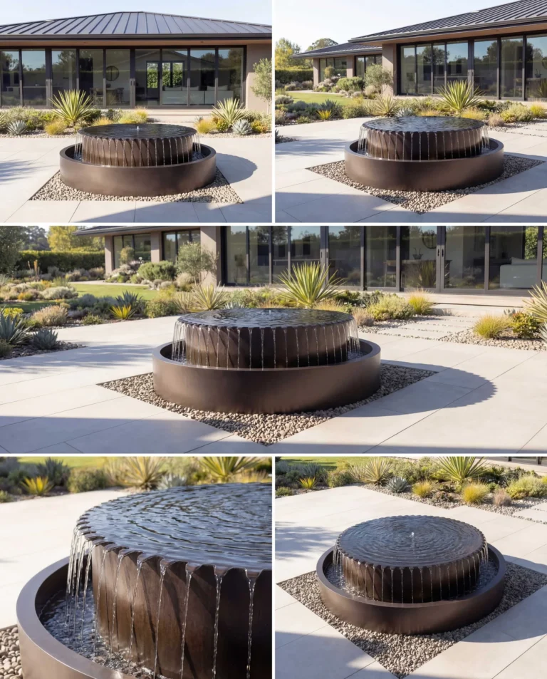 TOS Curved Circular Architectural Waterfall