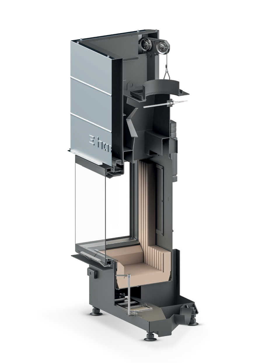 Hoxter fireplace insert construction diagram