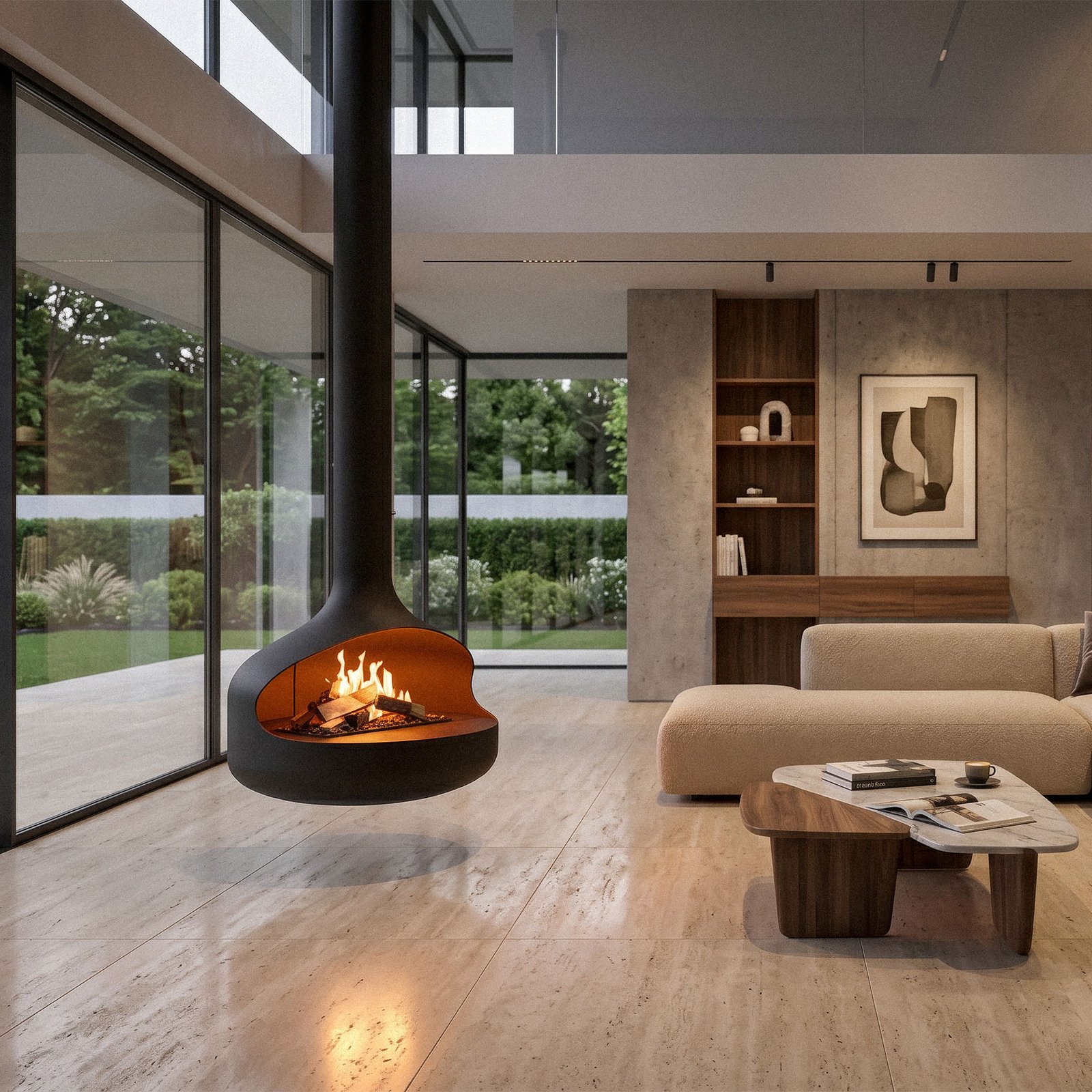 ONI Flogs Fireplace Arrangement